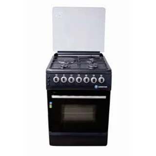 Haier Thermocool Standing Gas Cooker with 3 Gas Burners+ 1 Hot plate | My Diva 603G1E OG-6831 BLK