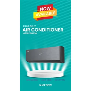 _Hisense 1.5Hp Split Inverter Air Conditioner Black | HISSPL15HPQH
