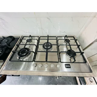 iMAGE 5 Burner built in Gas Hob Cooker Silver |
