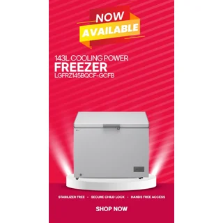 _LG 142 Liters Fast Freezing Chest Freezer | FRZ145BQCF_LG 143 Liters Fast Freezing Chest Freezer | FRZ145BQCF