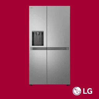 _LG 684L Side by Side Refrigerator featuring UVnano® Water and Ice Dispenser | REF257KLKW-L