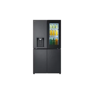 None_LG  French Door Refrigerator with Dispenser Nok Nok InstaView in Essence Black | REF24FFCAB-X