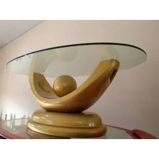 Living Room Round Glass Center Table