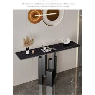 None_Modern Marble Top Console Table