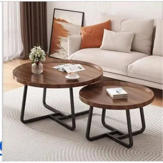 _Nesting Coffee Table Set Of 2 (Two) | Wood Finish