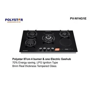 _Polystar 4 Burner + 1 Hot Plate Built-In 4+1 Gas hob | PV-NY4G1E