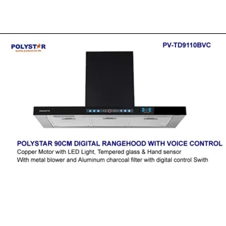 _Polystar 90Cm Digital Cooker Hood With Voice Control | PV-TD9110BVC