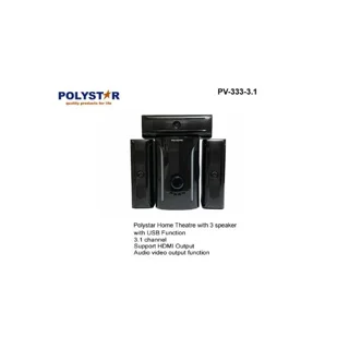 Polystar Bluetooth Home Theatre with USB Port | PV-333-3.1