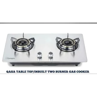 Qasa 2 Burner Inbuilt Table Top Gas Cooker | QGC-2B