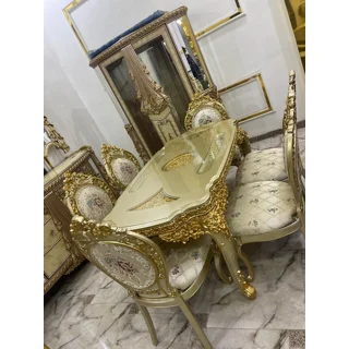 Royal Luxurious Dining table With 6 Chair