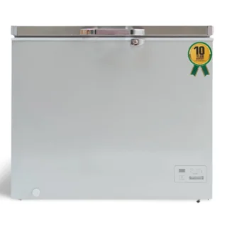 None_Scanfrost 250 Litres Inverter Inox Finish Chest Freezer | SFL250INV
