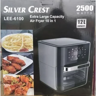 Silver Crest 12 Liters 2500 Watts Extra Large Capacity Air Fryer Oven 10 In 1 | LEE - 6100