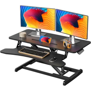 _Standing Desk 32” Adjustable Standing Desk Converter – Dual Monitor Sit-to-Stand Workstation”_Standing Desk 32” Adjustable Standing Desk Converter – Dual Monitor Sit-to-Stand Workstation”