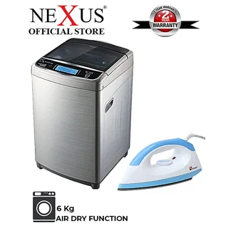Nexus  6 Kg Automatic Top Load Washing Machine + Free Dry Iron