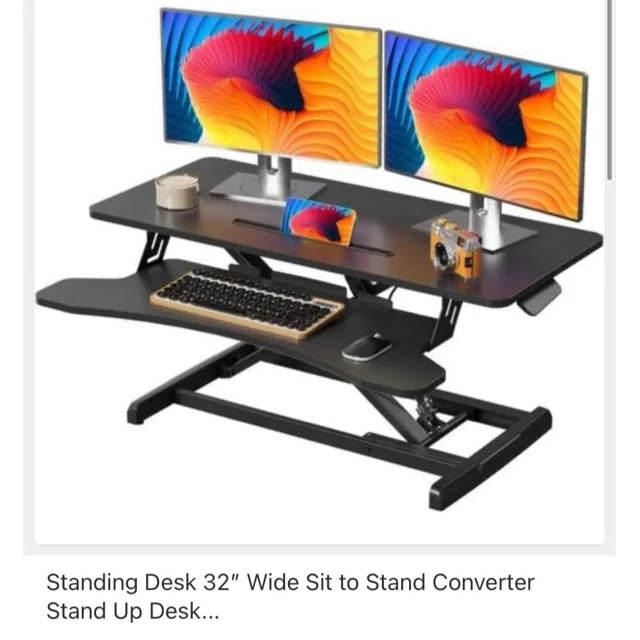 _Standing Desk 32” Adjustable Standing Desk Converter – Dual Monitor Sit-to-Stand Workstation”_Standing Desk 32” Adjustable Standing Desk Converter – Dual Monitor Sit-to-Stand Workstation”