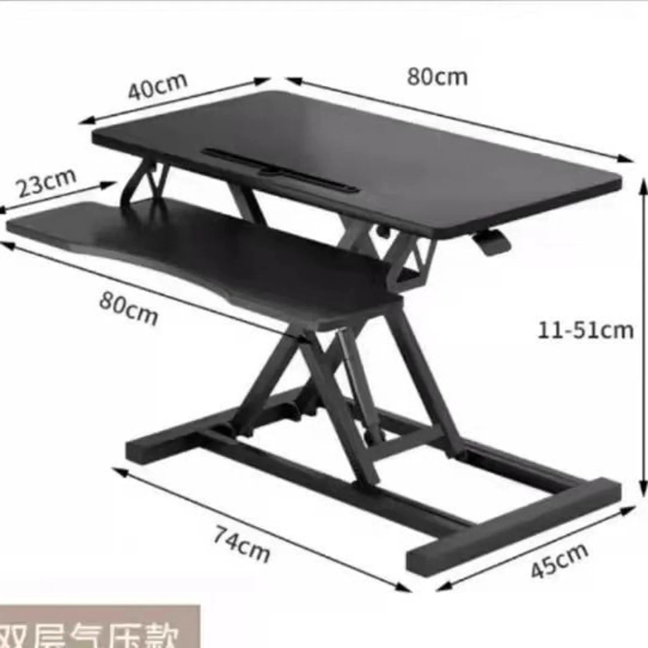 _Standing Desk 32” Adjustable Standing Desk Converter – Dual Monitor Sit-to-Stand Workstation”
