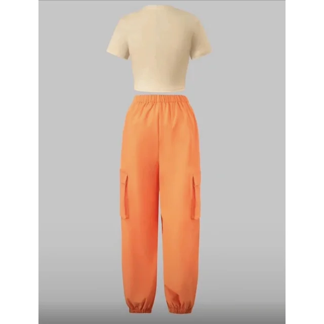 _Stylish and Classy 2-Piece Blouse and Trousers Set for Teen Girls (Durable and Fashionable)