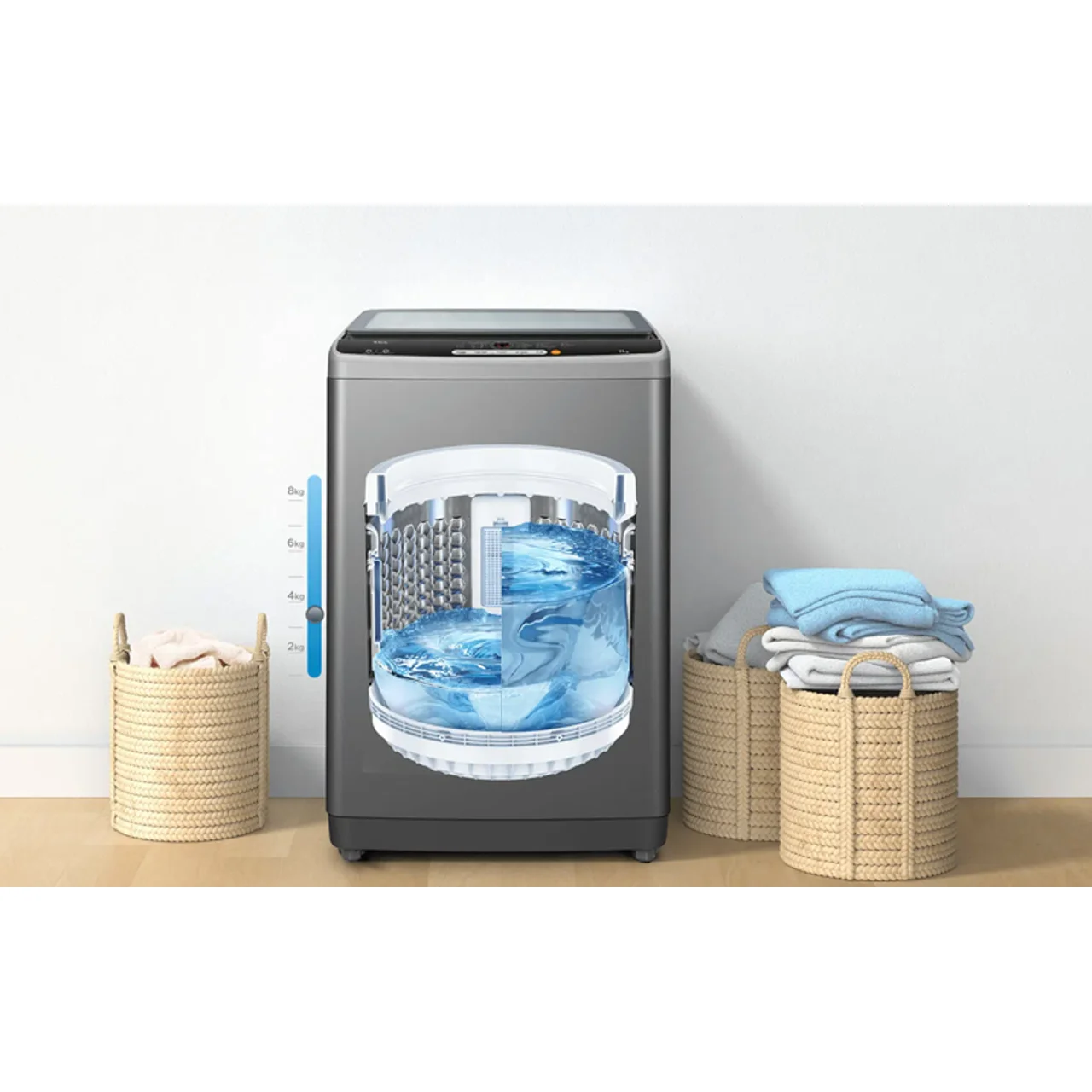 _TCL Washing Machine  Top Loader Automatic 11KG | F711TLG GREY