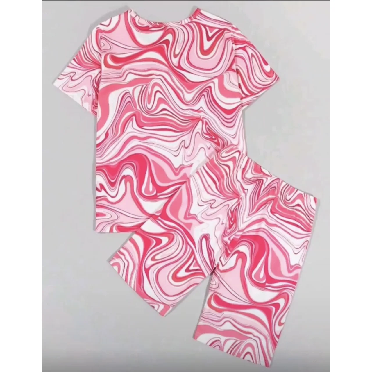 _Trendy 2-Piece Set: Shorts and Blouse for Teen Girls (Chic, Stylish, Durable, Elegant)