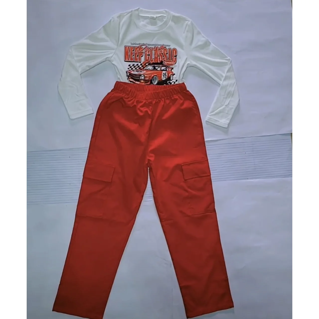 _Two-Piece Blouse and Trouser Set for Girls (Chic, Trendy, Sophisticated, Elegant)