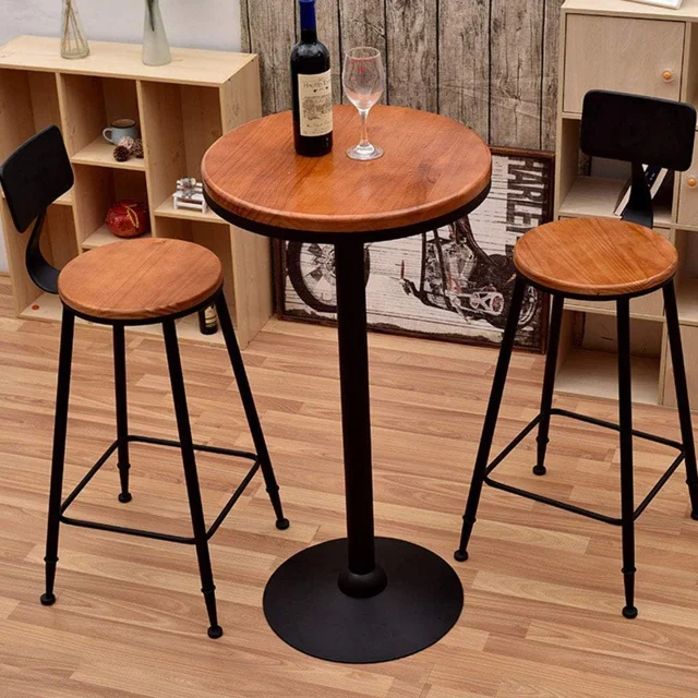 _Vintage Sleek Sturdy Bar Stool