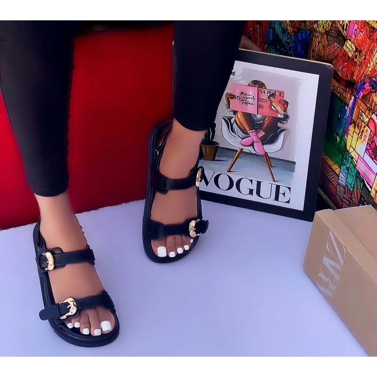 _‘Women’s Zara Sandals (Chic, Sophisticated, Trendy, Long-lasting, Fashion-forward)’